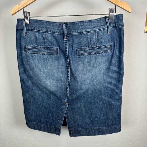 Gap 1969 Denim Skirt Blue Wash A Line Button Fly Women's Size 27 4 - Picture 7 of 7